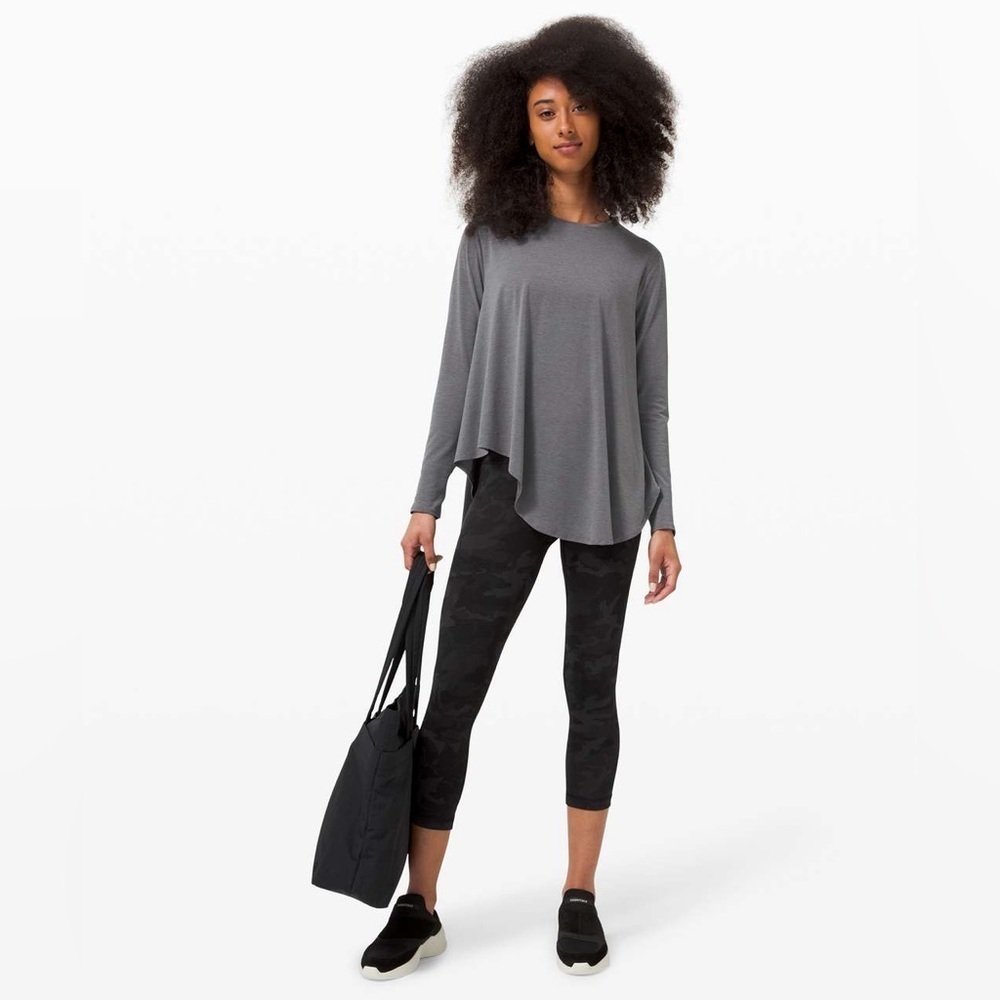 Lululemon Lifted Balance Long Sleeve Heathered Titanium - Picture 3 of 16